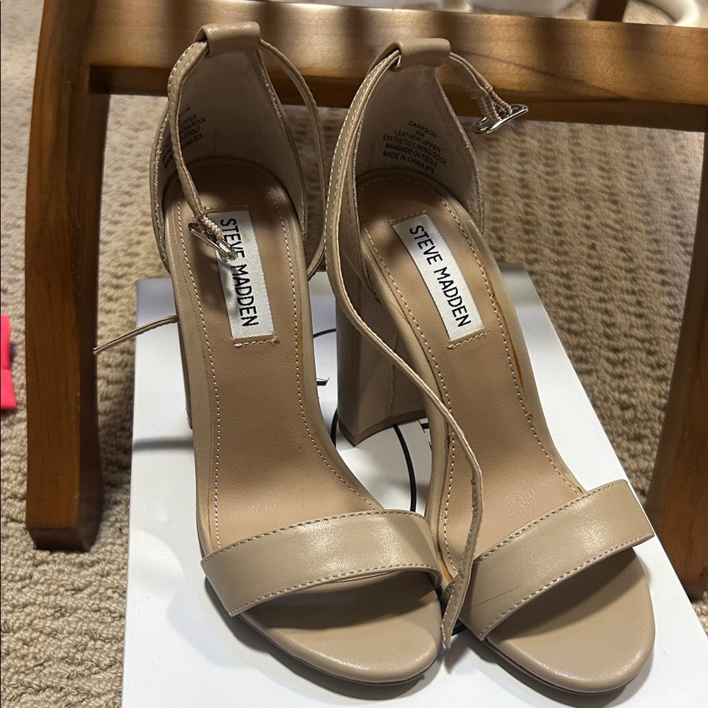 Steve Madden Beige Heeled Sandals